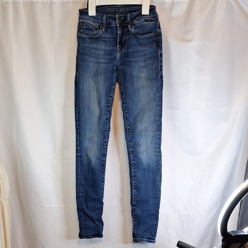 Mavi Gold Jeans Blue Skinny Fit Denim with Tapered Leg